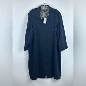 August Max Women's Lightweight Oversized 3/4 Sleeve Jacket